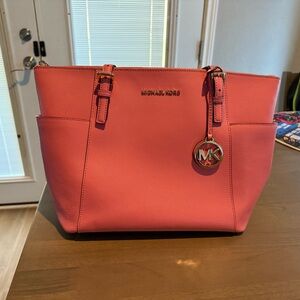 Michael Kors Coral Tote Bag